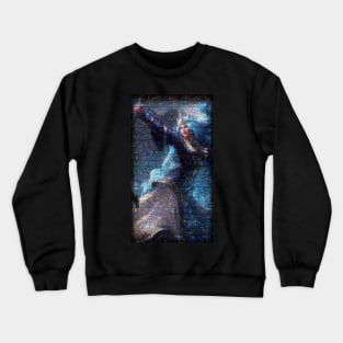 Ashe Mosaic Portrait 5 Crewneck Sweatshirt